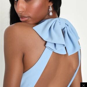 NEVER WORN WITH TAGS XL LIGHT BLUE WEDDING GUEST DRESS LULUS